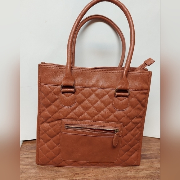 Atmosphere Butterscotch Quilted Tote Bag - Picture 1 of 12